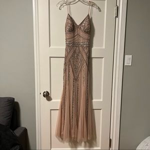 Tan sequins dress